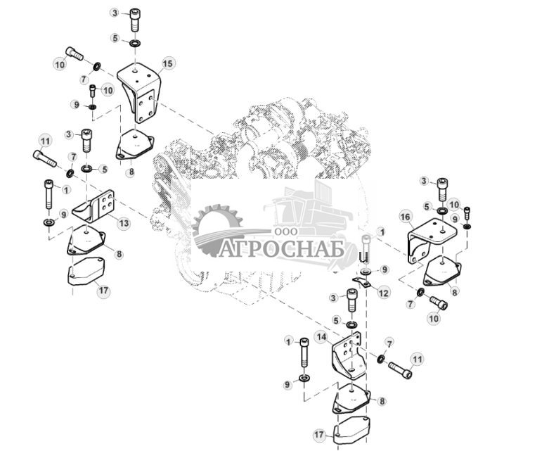 Mounting Brackets and Isolators, Engine - ST848020 128.jpg